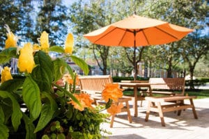 patio at Tides Edge Detox