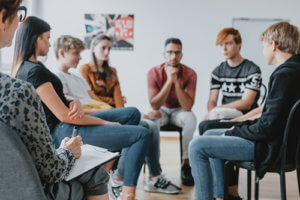 group therapy session at the Drug Detox Center for New York residents