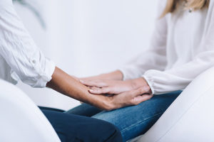 woman participates in a holistic detox center 