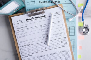 A health insurance form, symbolizing health insurance coverage