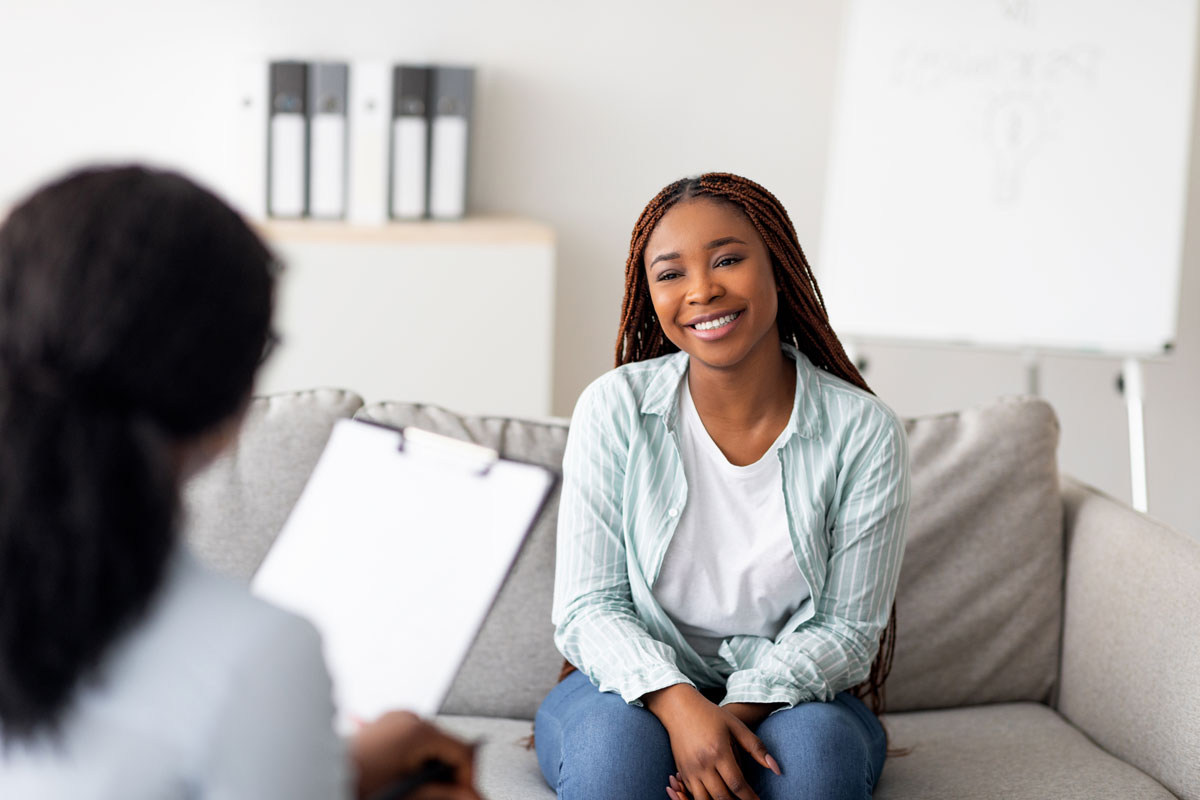 A therapist and a patient in rehab in Florida